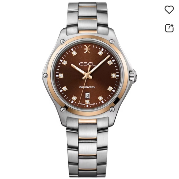 Brand New EBEL - Discovery Women’s Brown Dial Diamond Gold Stainless Steel Watch - Picture 3 of 3
